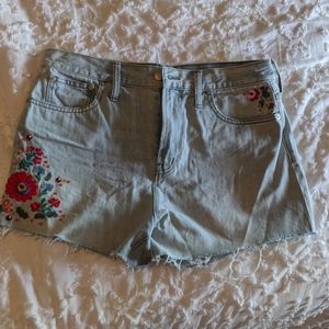 Embroidered made well shorts
